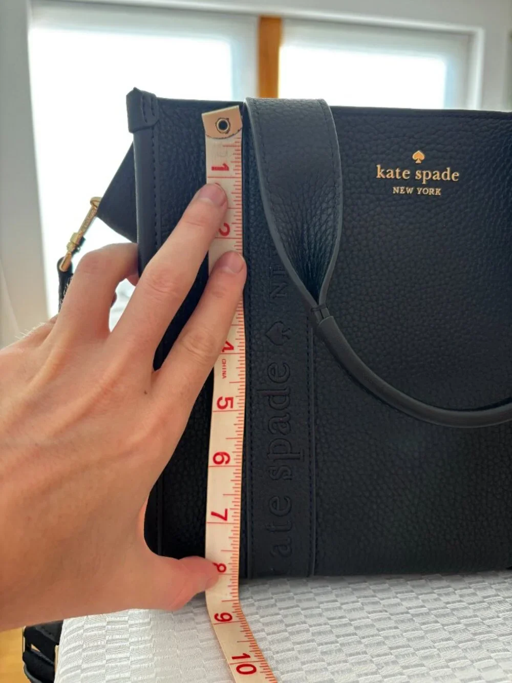 Kate Spade New York Kip Pebbled Black Leather Small Tote - Picture 11 of 11